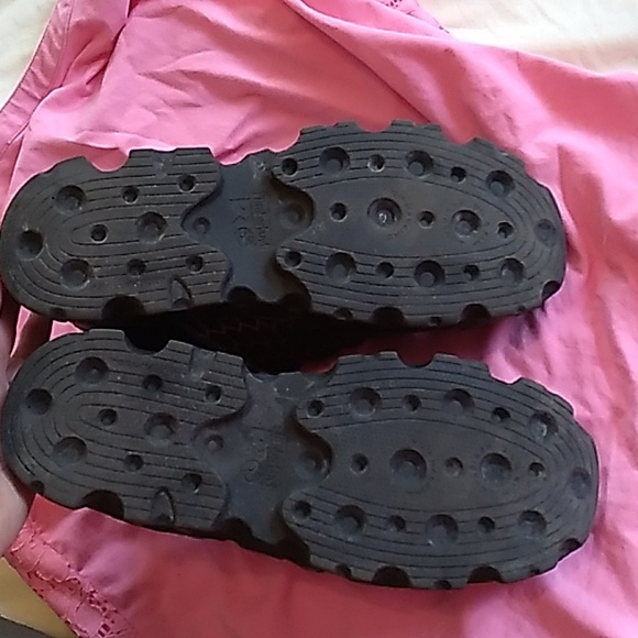 Women's Timberland steel toe anti fatigue pink and black shoes size 8.5 - Picture 9 of 10